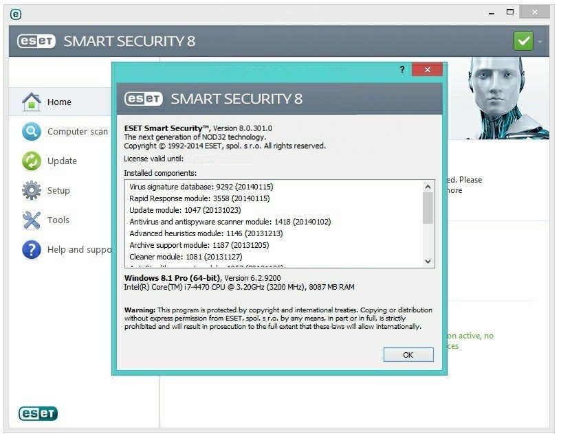 eset smart security key 2019